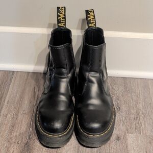 Dr. Martens Black Leather Ankle Boots